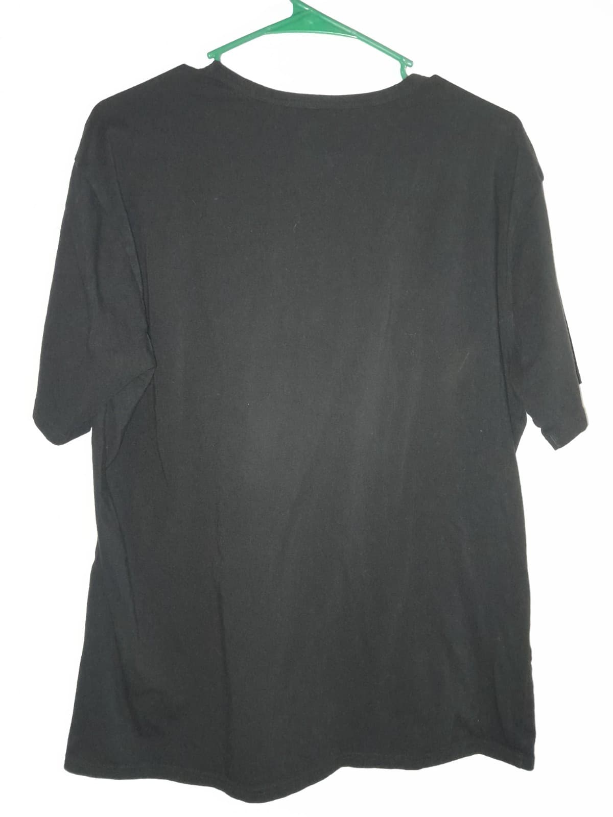 Mens XL XLarge Black Tshirt Crew Neck Short Sleeve Modern Fit XL by JF J Ferrar - Thumbnail 3