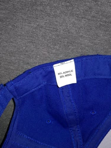 Dixie Hat Blue Outdoor Cap One Size Fits Most Hook Loop 20% Wool - Thumbnail 9