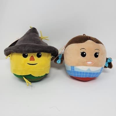 Hallmark Fluffballs The Wizard of Oz LOT 2 Dorothy Scarecrow w/ TAGS Ornaments - Image 1