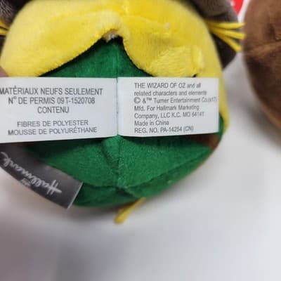 Hallmark Fluffballs The Wizard of Oz LOT 2 Dorothy Scarecrow w/ TAGS Ornaments - Thumbnail 15