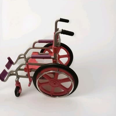 Wheelchair Pink Purple American Girl, Our Generation My Life 18" Doll Accessory - Image 1