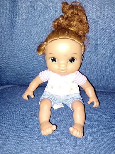 Hasbro 2018 Baby Alive Toddler Soft Body Doll 10in Green Eyes Red Brown Hair - Thumbnail 3