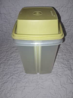 Vintage Tupperware Jalapeño Pickle Olive Keeper Container 3 Piece Green Clear - Thumbnail 2