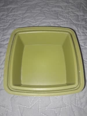 Vintage Tupperware Jalapeño Pickle Olive Keeper Container 3 Piece Green Clear - Thumbnail 4