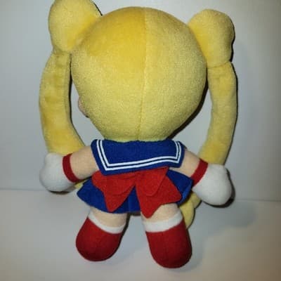Sailor Moon Character Plush Toy Blue Skirt Red Bow 7.5 Inch Vintage Style No Tag - Thumbnail 6