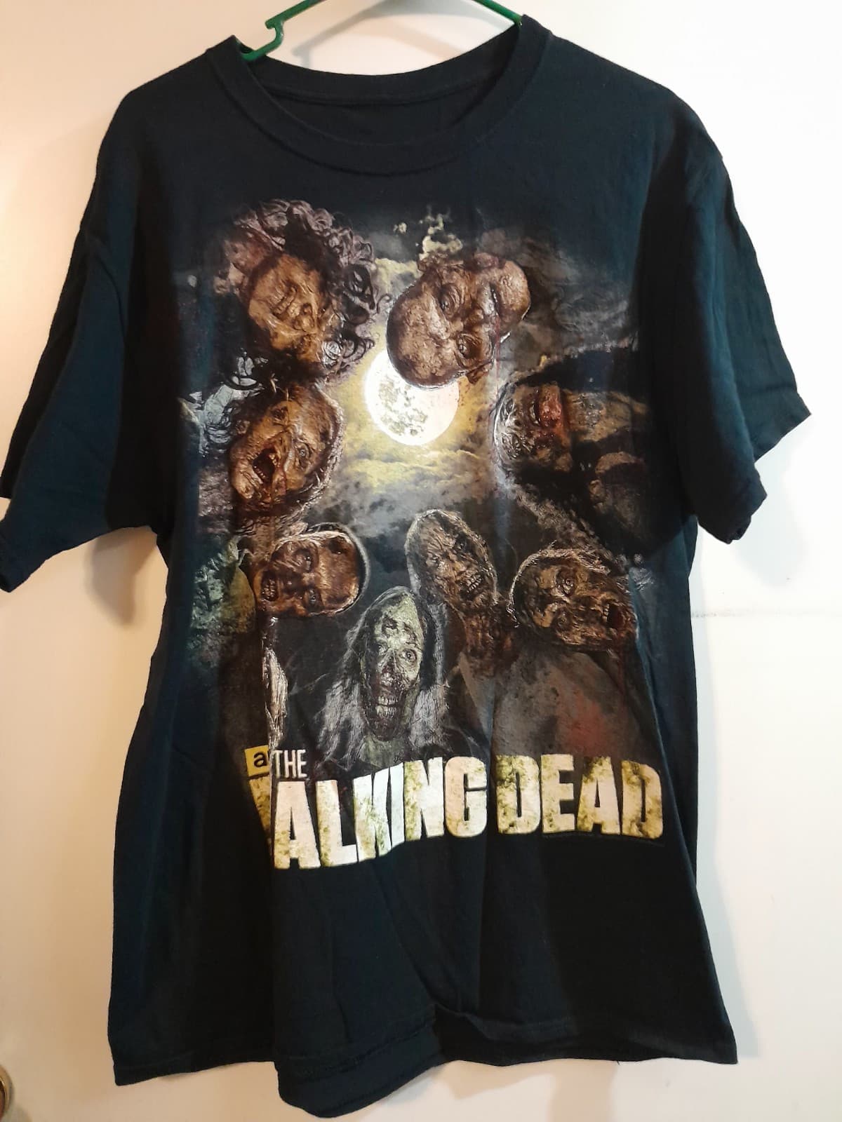The Walking Dead T Shirt Mens Size Large Black Zombie Graphic Tee AMC 2014 L - Thumbnail 2
