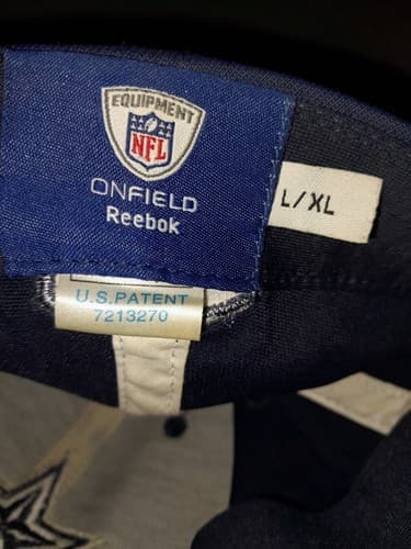 Dallas Cowboys Reebok Flex Fit Hat L XL Cap Blue White Star Onfield NFL Equipmen - Thumbnail 10