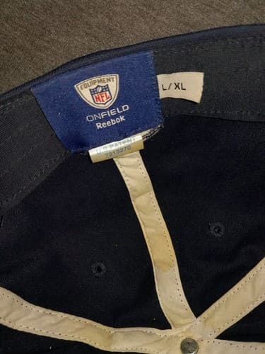 Dallas Cowboys Reebok Flex Fit Hat L XL Cap Blue White Star Onfield NFL Equipmen - Thumbnail 9