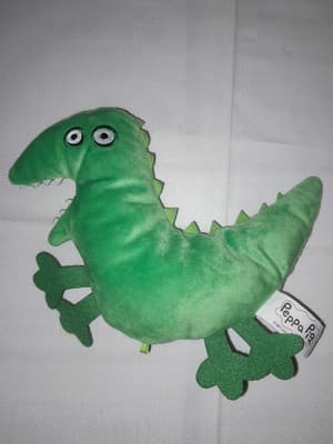 Peppa Pig George’s Mr Dinosaur Plush Flat Jazwares Stuffed Animal Toy 7.5” - Image 1