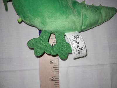Peppa Pig George’s Mr Dinosaur Plush Flat Jazwares Stuffed Animal Toy 7.5” - Thumbnail 6