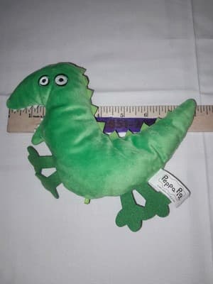 Peppa Pig George’s Mr Dinosaur Plush Flat Jazwares Stuffed Animal Toy 7.5” - Thumbnail 5