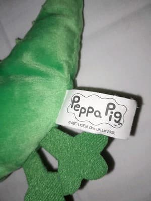 Peppa Pig George’s Mr Dinosaur Plush Flat Jazwares Stuffed Animal Toy 7.5” - Thumbnail 2