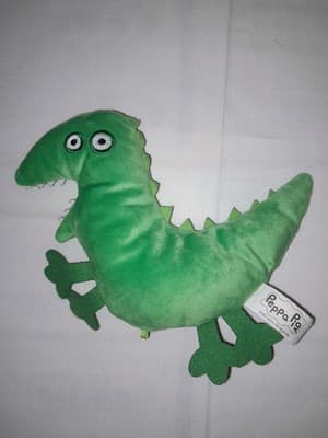 Peppa Pig George’s Mr Dinosaur Plush Flat Jazwares Stuffed Animal Toy 7.5” - Thumbnail 3