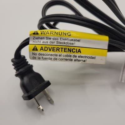 Well Shin 2 Prong Power Cord E115330 10A 125V WS-027A-2 | IEC C7 Fig 8 AC Cable - Thumbnail 6