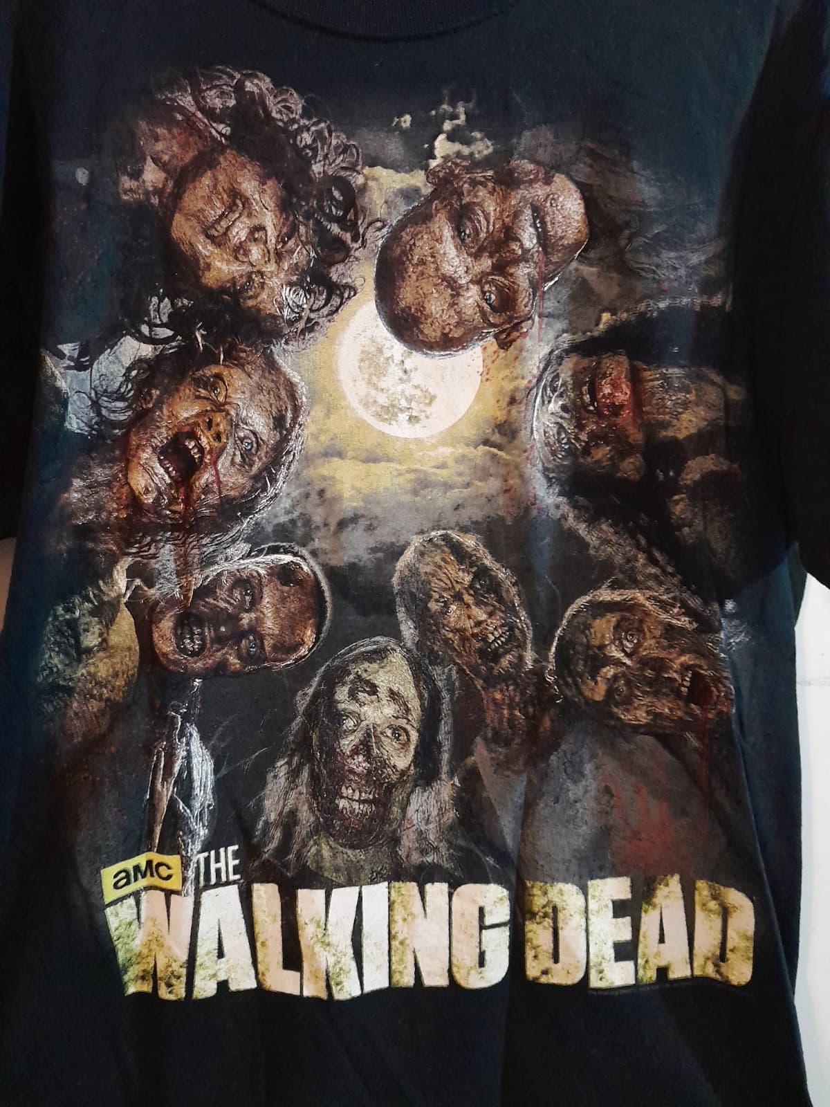 The Walking Dead T Shirt Mens Size Large Black Zombie Graphic Tee AMC 2014 L - Thumbnail 3