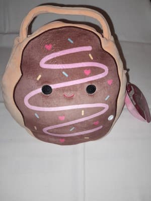 Original Squishmallow Deja Day Buddy Bucket Purse Treat Pail Plush NEW - Thumbnail 3