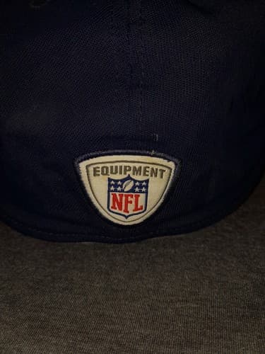 Dallas Cowboys Reebok Flex Fit Hat L XL Cap Blue White Star Onfield NFL Equipmen - Thumbnail 4