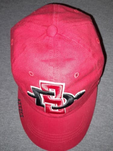 SDSU San Diego State University Aztecs Hat Red Strapback Russell Big "SD" - Thumbnail 8