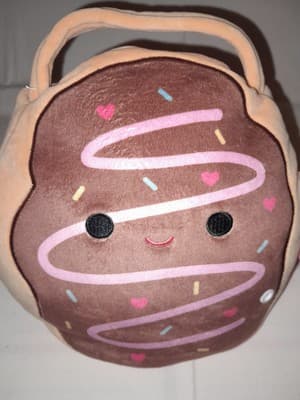 Original Squishmallow Deja Day Buddy Bucket Purse Treat Pail Plush NEW - Image 1