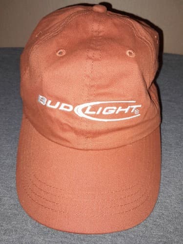Bud Light Hat Cap Orange White Embroidered Strap Back Responsibility Matters - Image 1