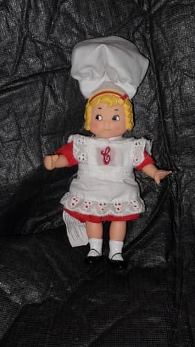 Vintage 1995 Embroidered Fibre-Craft Campbell Soup Kid Collector 5" Doll - Thumbnail 2