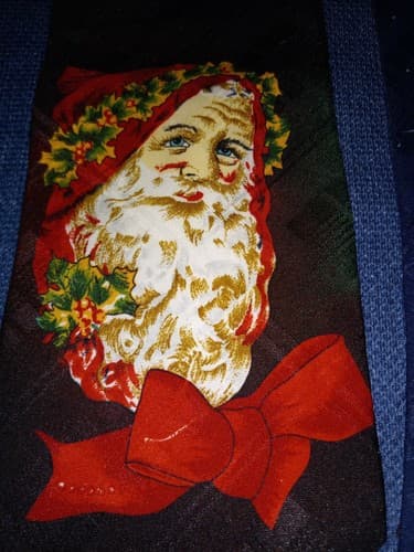 Santa Claus Tie Christmas St Nick Wembly WPL 4075 Made In The USA - Image 1