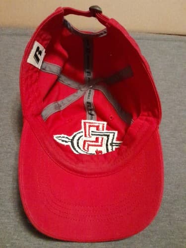 SDSU San Diego State University Aztecs Hat Red Strapback Russell Big "SD" - Thumbnail 11