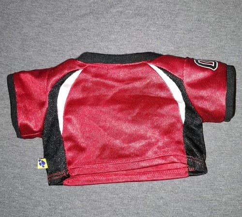 2 Pieces A Build A Bear Football Helmet & Jersey BABW Fits 16” Bear Black & Red - Thumbnail 10
