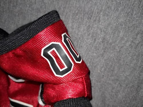 2 Pieces A Build A Bear Football Helmet & Jersey BABW Fits 16” Bear Black & Red - Thumbnail 8