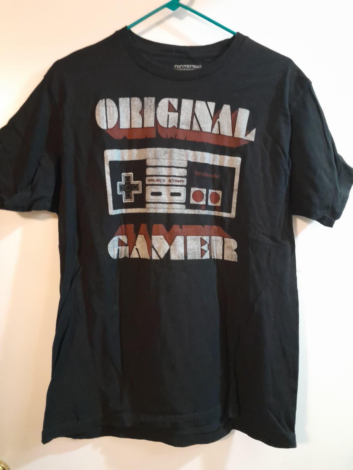 Vintage Style Nintendo Entertainment System " Original Gamer " Mens T-shirt L - Image 1