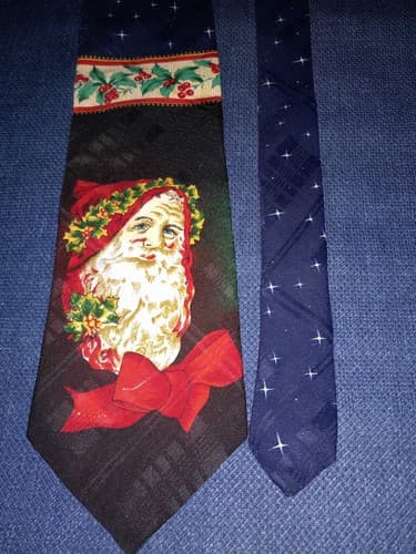 Santa Claus Tie Christmas St Nick Wembly WPL 4075 Made In The USA - Thumbnail 2