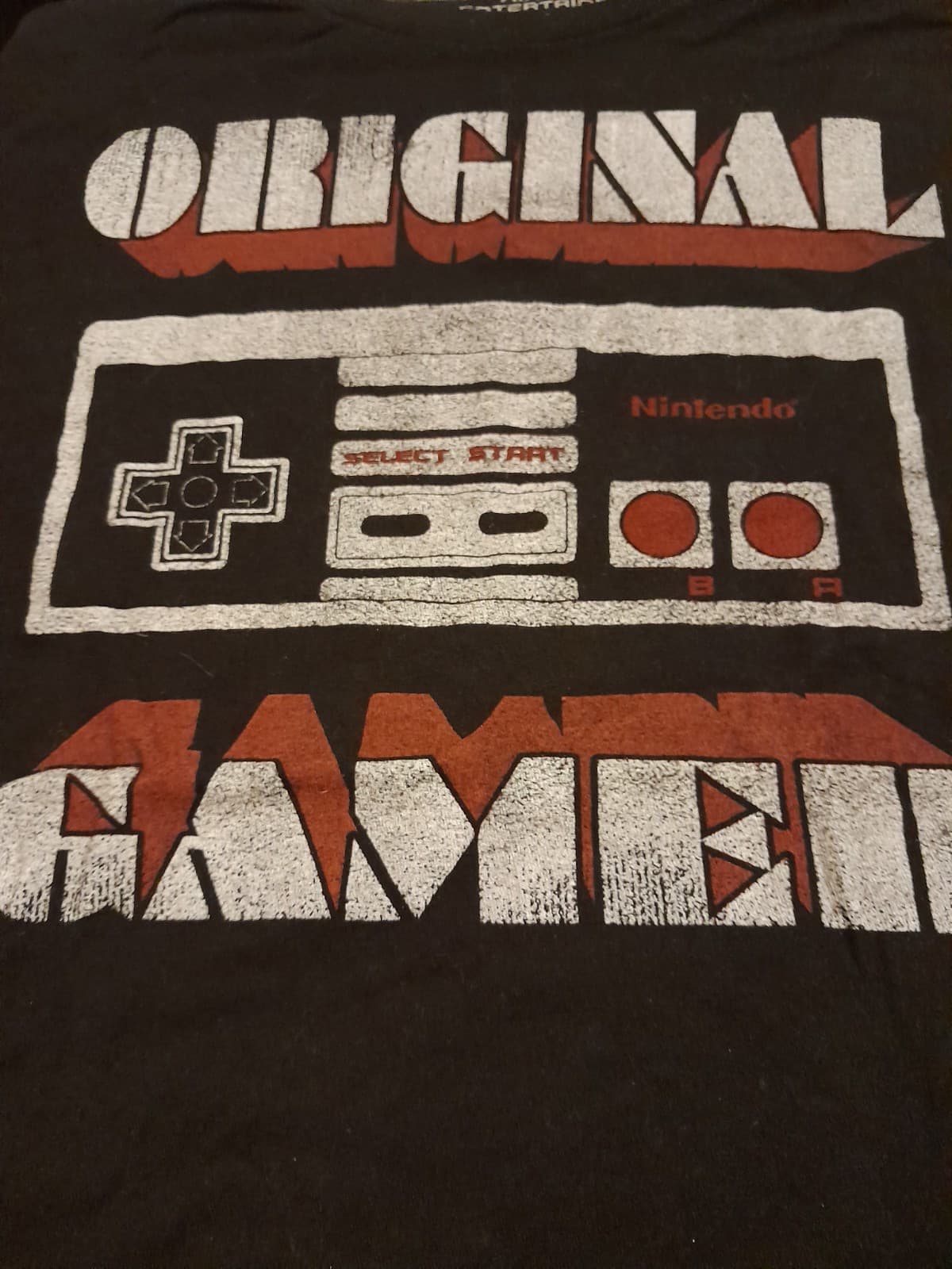 Vintage Style Nintendo Entertainment System " Original Gamer " Mens T-shirt L - Thumbnail 7