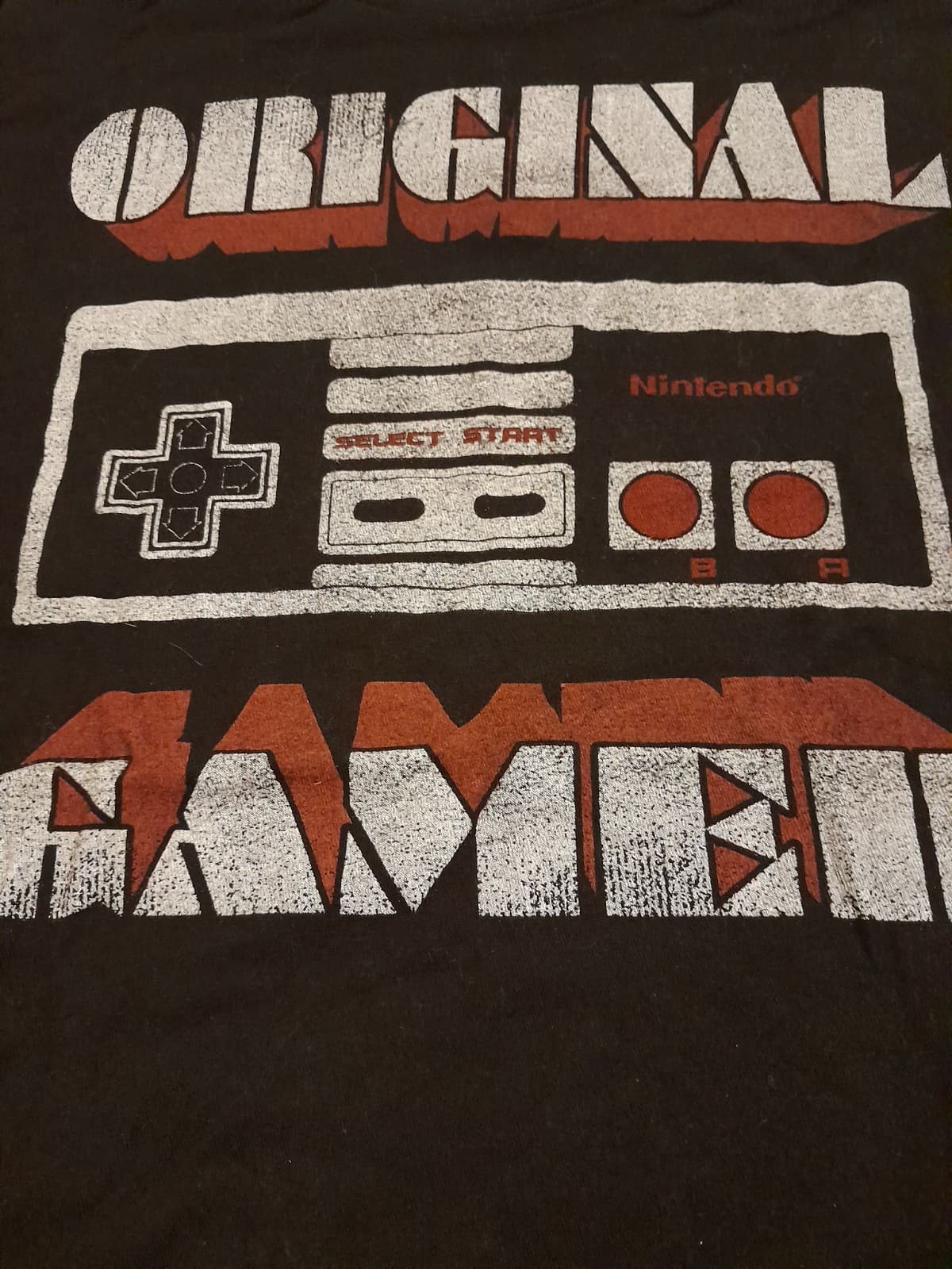 Vintage Style Nintendo Entertainment System " Original Gamer " Mens T-shirt L - Thumbnail 6