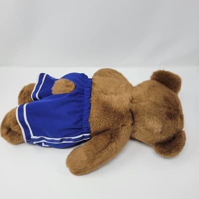 Build-A-Bear Classic 15" Teddy Bear Brown w Blue Athletic Basketball Shorts #10 - Thumbnail 7
