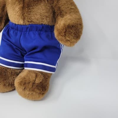 Build-A-Bear Classic 15" Teddy Bear Brown w Blue Athletic Basketball Shorts #10 - Thumbnail 5