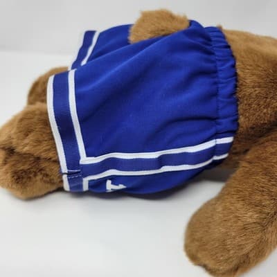 Build-A-Bear Classic 15" Teddy Bear Brown w Blue Athletic Basketball Shorts #10 - Thumbnail 8