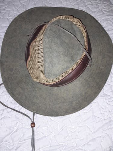 San Diego Zoo Wild Animal Park Safari Hat Tan Khaki Size Medium Made In USA - Image 1