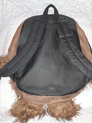Chewbacca Star Wars Backpack Book Bag Furry Zipper Tagged Genuine Lucas Film LTD - Thumbnail 7