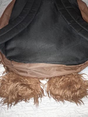 Chewbacca Star Wars Backpack Book Bag Furry Zipper Tagged Genuine Lucas Film LTD - Thumbnail 8