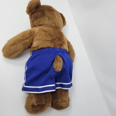 Build-A-Bear Classic 15" Teddy Bear Brown w Blue Athletic Basketball Shorts #10 - Thumbnail 6