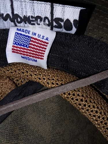 San Diego Zoo Wild Animal Park Safari Hat Tan Khaki Size Medium Made In USA - Thumbnail 5