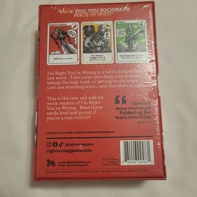 I’m Right You’re Wrong Card Game NSFW Edition Adult Party Game 2021 - Thumbnail 3