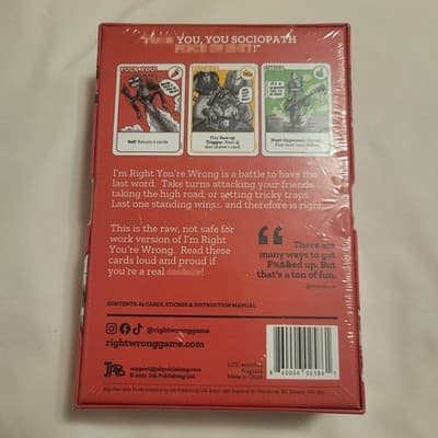 I’m Right You’re Wrong Card Game NSFW Edition Adult Party Game 2021 - Thumbnail 4
