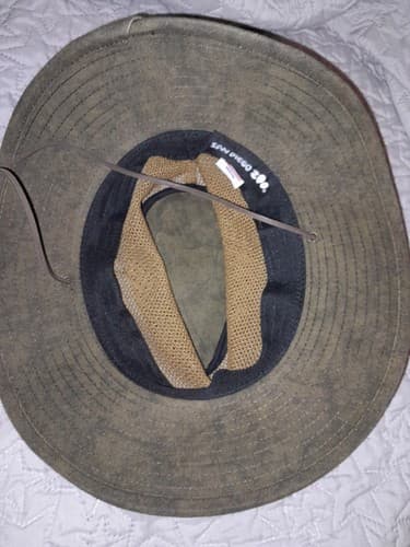 San Diego Zoo Wild Animal Park Safari Hat Tan Khaki Size Medium Made In USA - Thumbnail 3