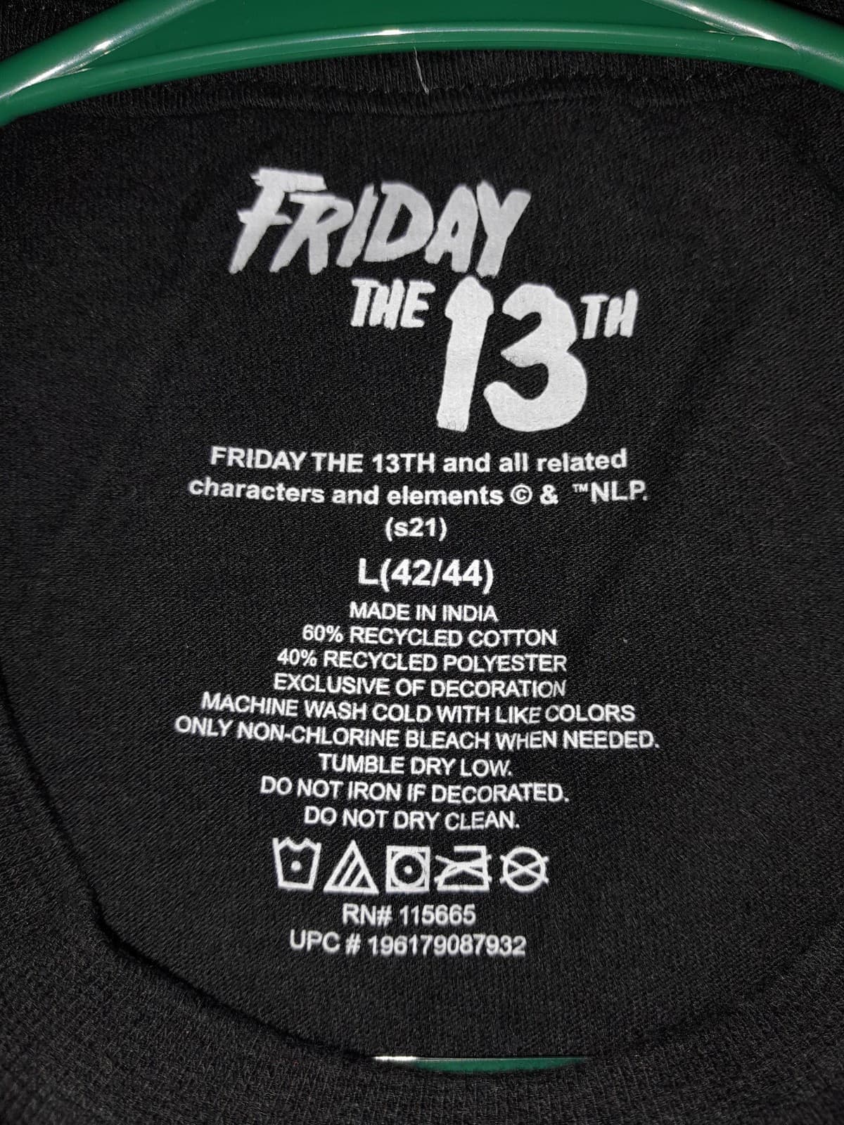 Friday the 13th Jason Voorhees L 42-44 Tshirt New Line Products Licensed VTG Tee - Thumbnail 7
