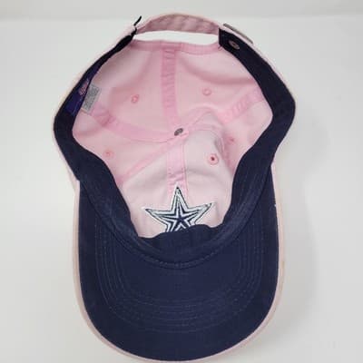 REEBOK Dallas Cowboys Womens One Size Pink NFL Strapback Cap Embroidered Vintage - Thumbnail 7