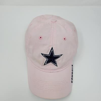 REEBOK Dallas Cowboys Womens One Size Pink NFL Strapback Cap Embroidered Vintage - Thumbnail 4