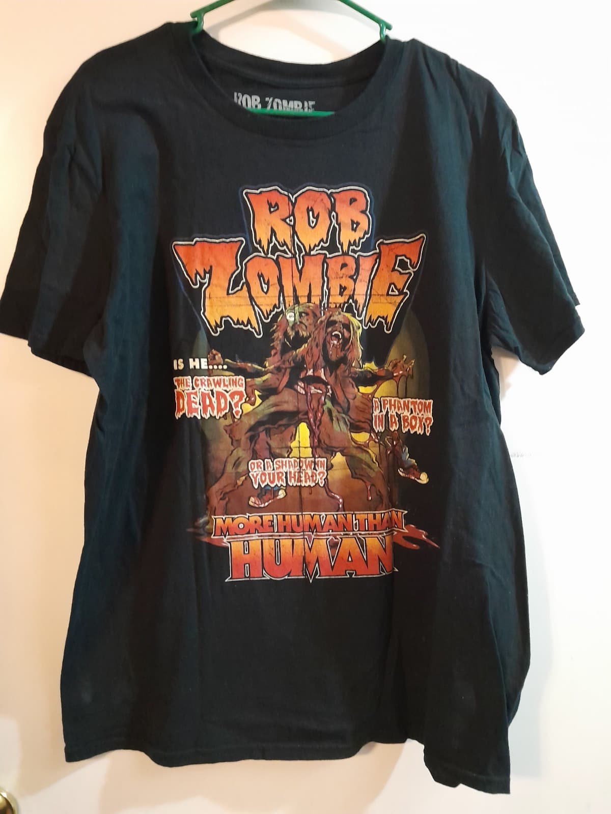 Rob Zombie More Human ROB ZOMBIE More Human Than Human Mens Large Black Graphic - Thumbnail 3