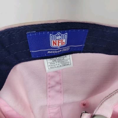 REEBOK Dallas Cowboys Womens One Size Pink NFL Strapback Cap Embroidered Vintage - Thumbnail 8