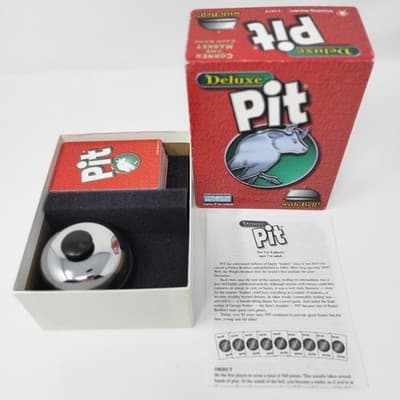 WINNING MOVES Pit Deluxe Card Game Complete Set With Bell Trading Game - Image 1